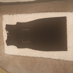 Calvin Klein Size 10 Black Dress with Gold Studs